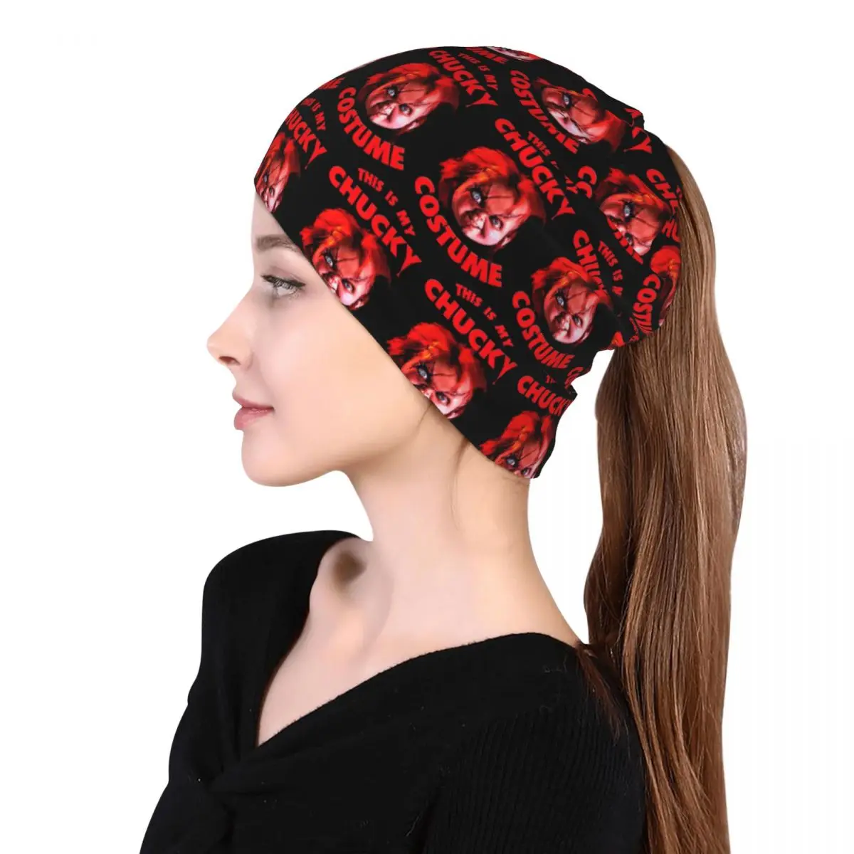 Chucky From Child's Play Bandana Neck Cover Mask Scarf Warm Headwear Beanies Hat for Men Women Adult Winter view 5