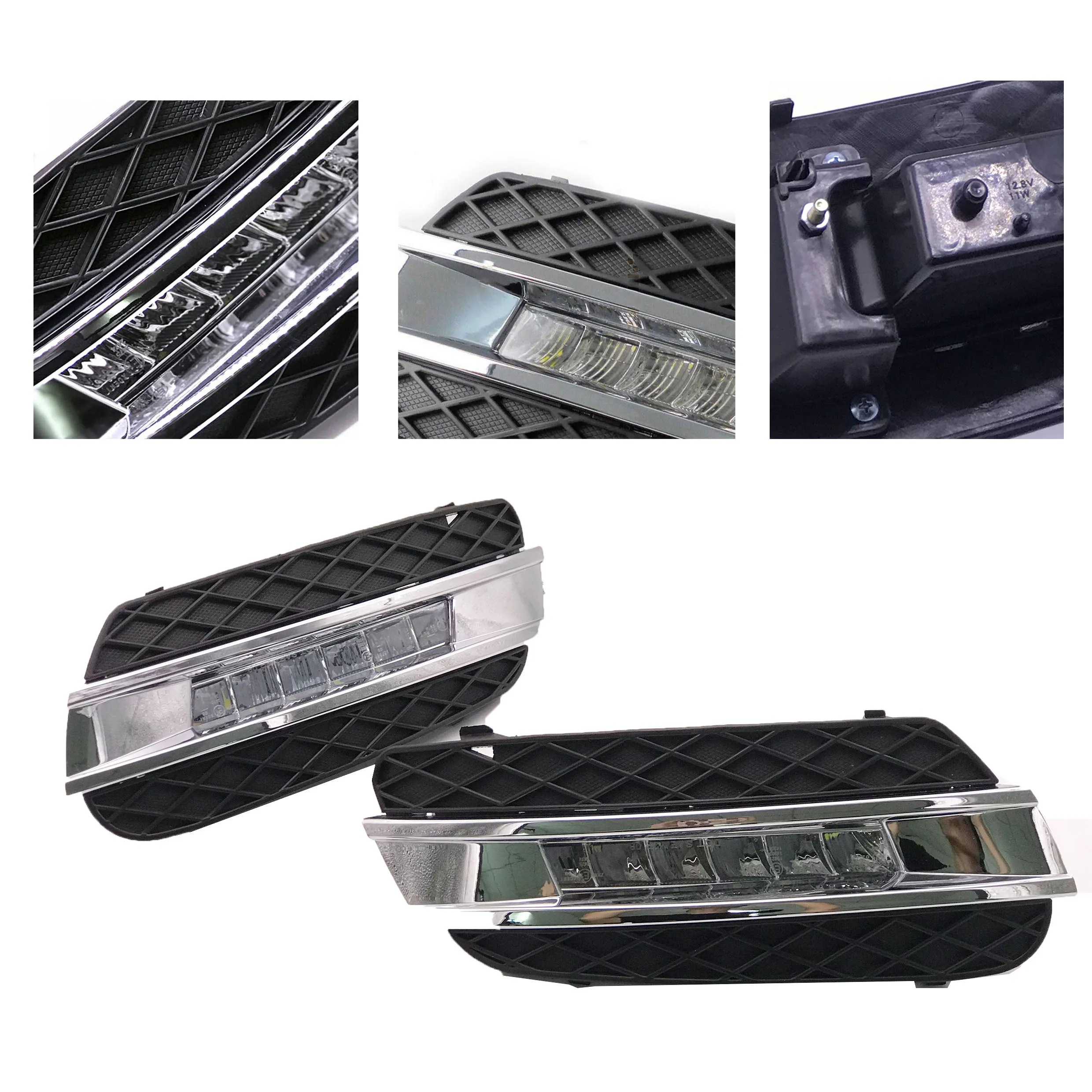 CSCSNL DRL Daytime Running Lights Fog head Lamp cover For Mercedes Benz ML350 W164 ML280 ML300 ML320 2006 2007 2008 2009