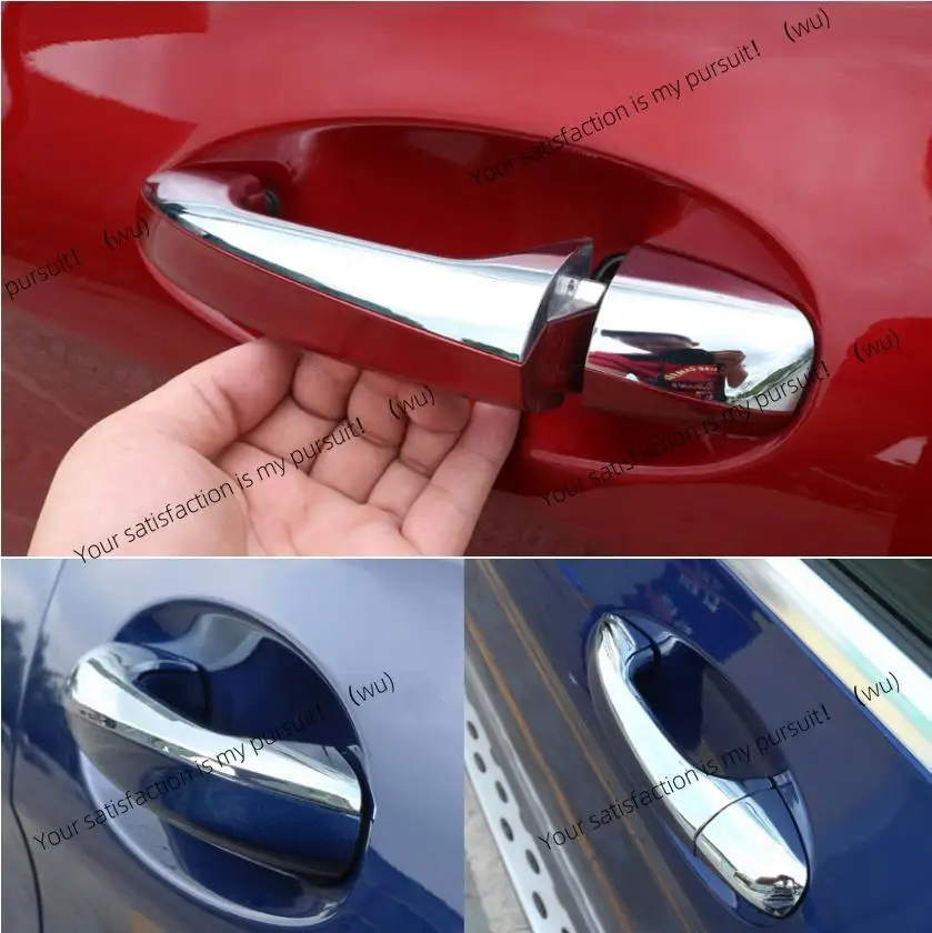 

Suitable for 16-20 Mercedes-Benz GLB GLC handle bright strip door handle carbon fiber pattern door bowl buckle hand decoration