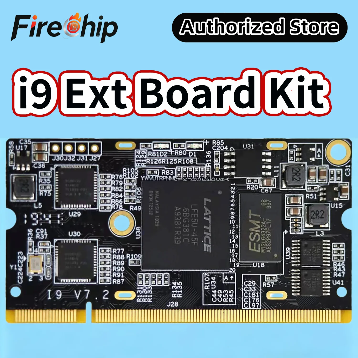 firechip-lattice-ecp5-fpga-risc-v-development-board-colorlight-i9-module-lfe5u-open-source-toolchain