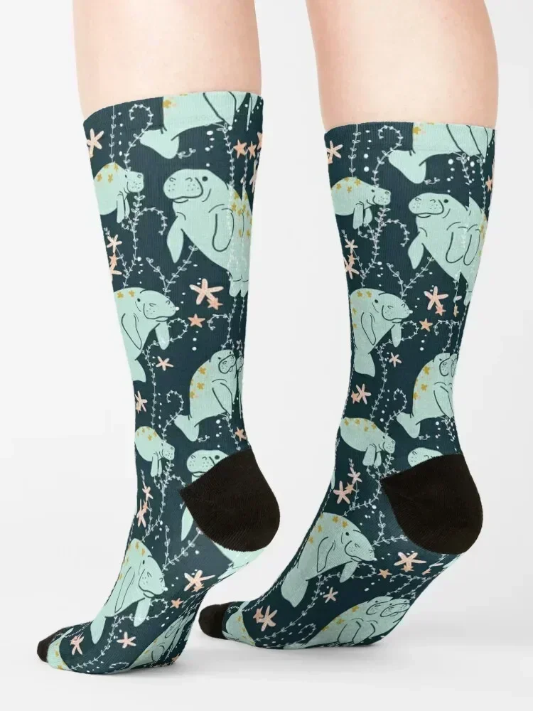 Oh the Hue-Manatee: Teal Socks جوارب رياضية أساسية للجري احترافية، جوارب لطيفة للرجال والنساء #4