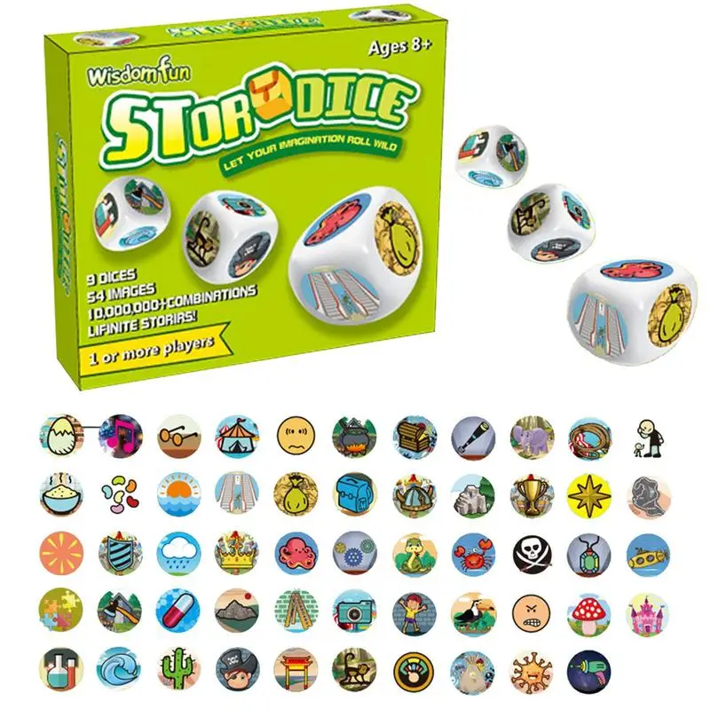 Educational Board Games Educational Kids Storytelling Cubes Creative Telling Game Children Board Game For Develop Observation