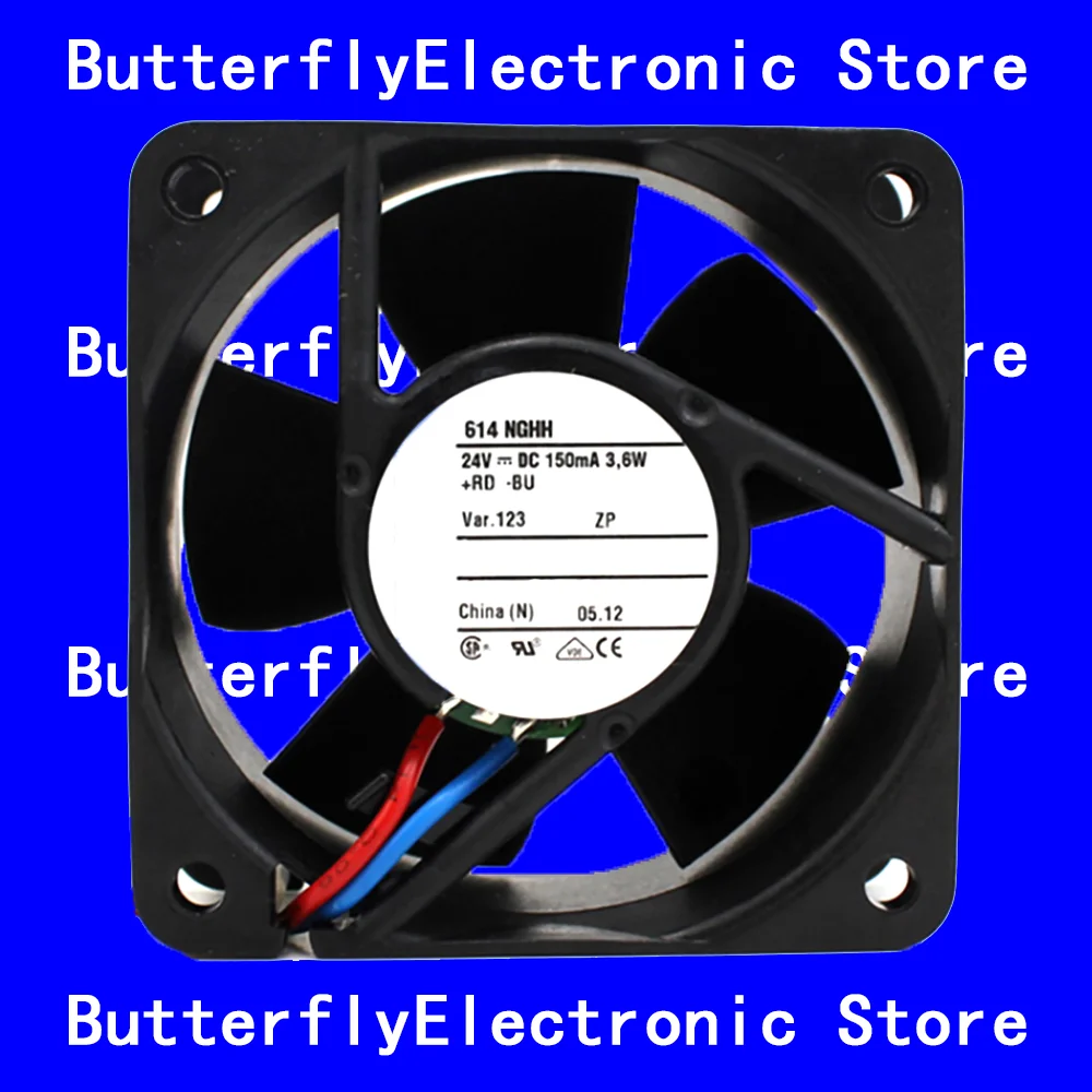 

NEW ORIGINAL 614NGHH 614 NGHH 24VDC 3.6W COOLING FAN 6025 6CM 60*60*25MM