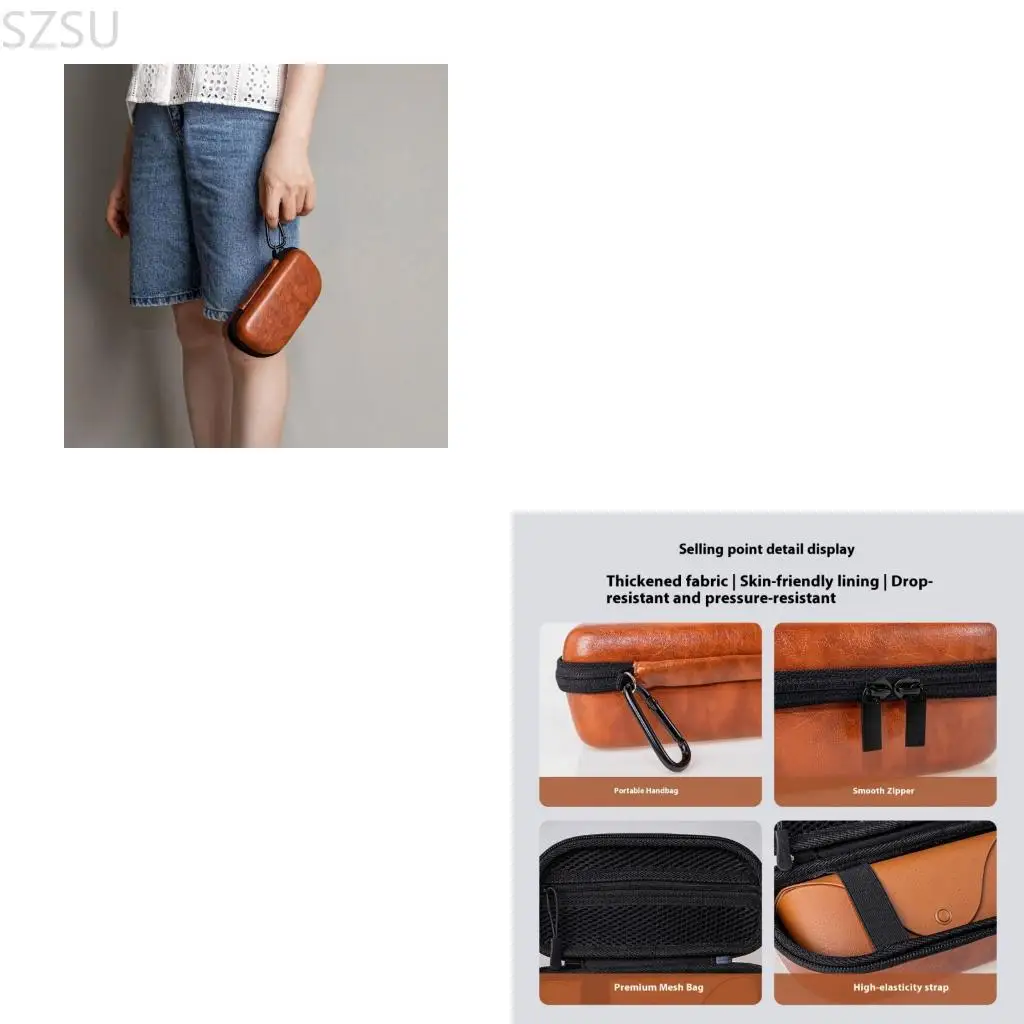 SZSU Travel Ready Shockproof Eyewears Case with Meshing Pockets Large for XREAL