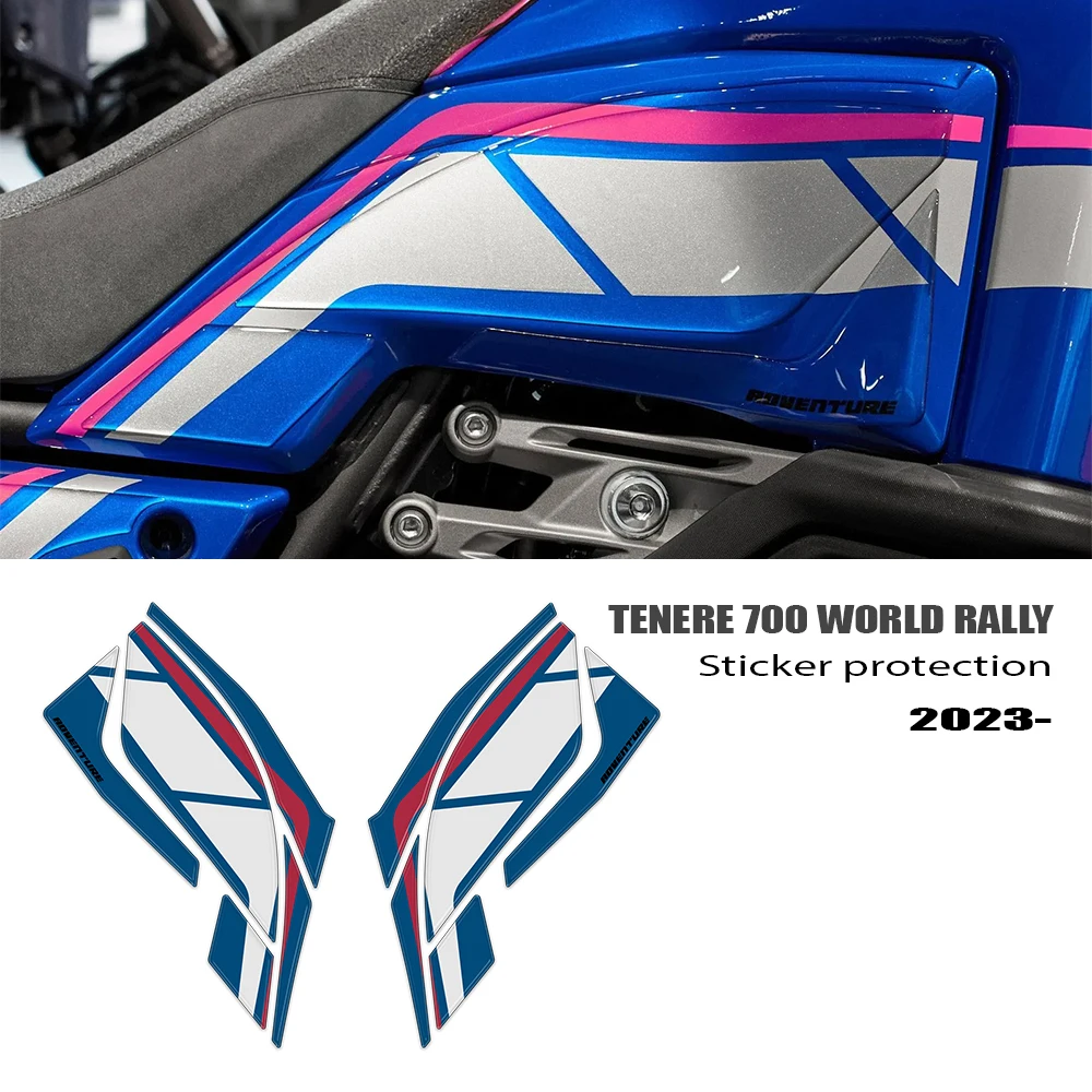 

For Tenere 700 World Rally 2023 2024 3D Gel Resin Sticker Motorcycle Protector Sticker Protective Decal Accessories
