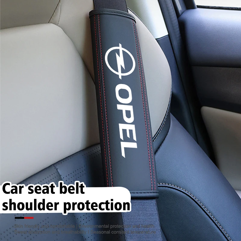 Car Seat Belt Shoulder Cover Decompression Comfort Safety Belt Protective Cover For Opel Astra G H J K F Corsa D Zafira B