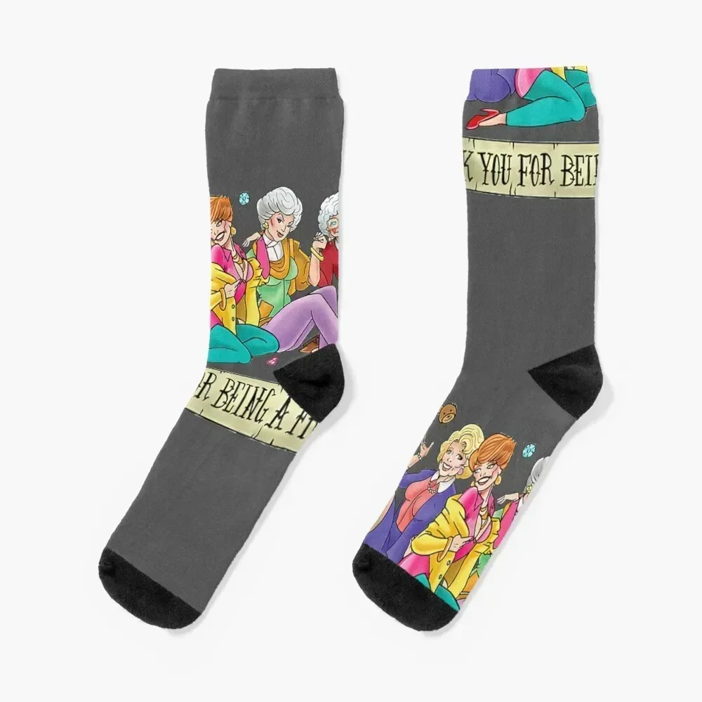 

Thank you for being a friend Socks heated new in's crazy designer brand Boy Child Socks Women's