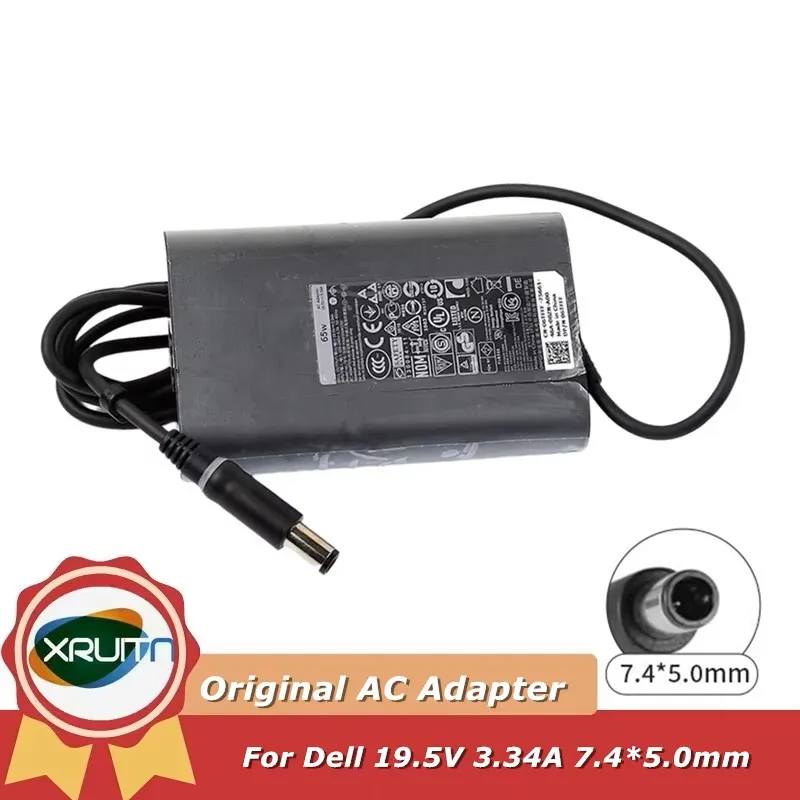 

Оригинальное зарядное устройство переменного тока 19,5 В, 3,34 А, 65 Вт для Dell Latitude 15-3000 3550 3560 LA65NM130 E5250 E5450 E5440 DA65NM130 7,4*5,0 мм