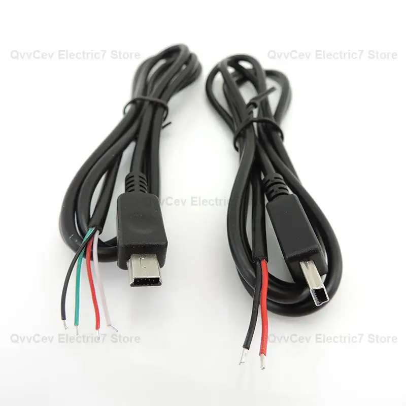 2pin 4pin Mini USB Connector cable 5 Pin T-Port Male Plug Socket Welding Wire for DIY Adapter DIY Charging Data Line