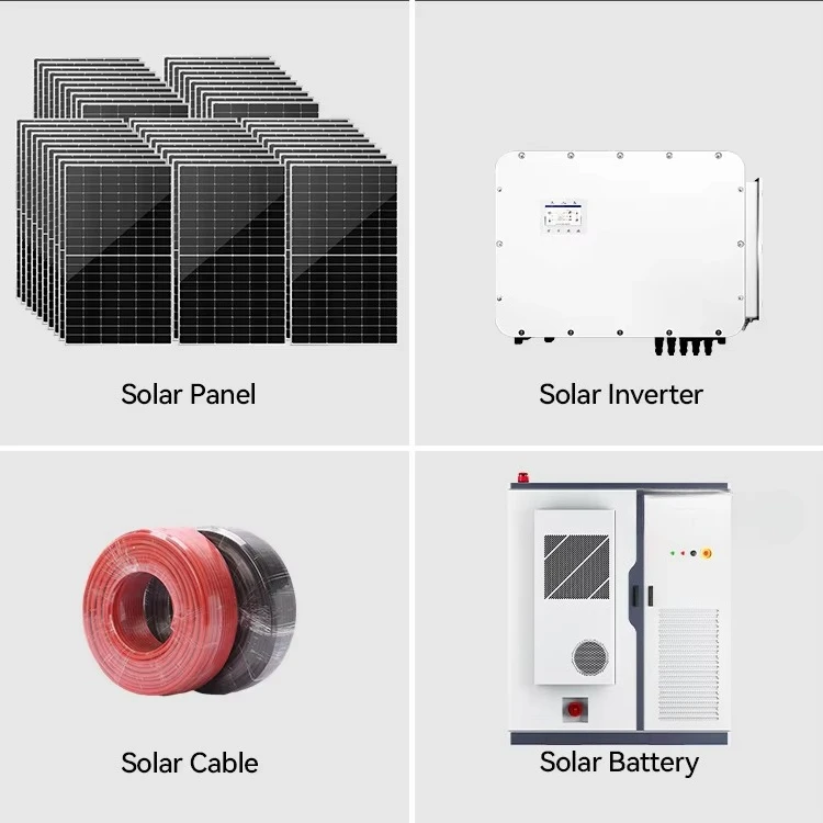 Complete Grid Solar Battery System 30-50kW  Pure Sine Wave Inverter Customized Industrial/Commercial Solar Power System