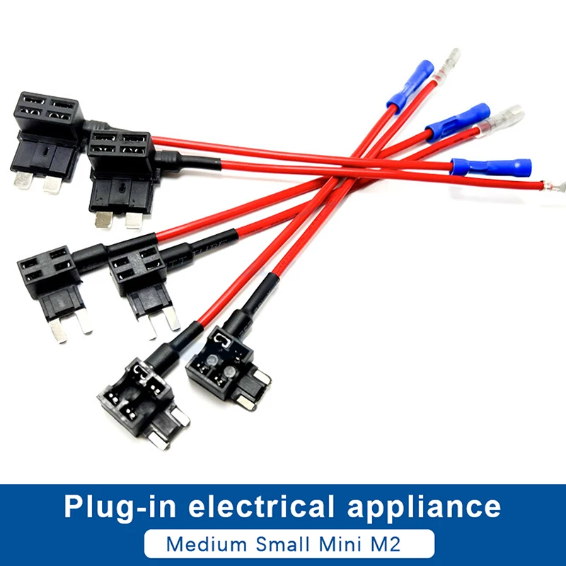 Hoge Kwaliteit Auto Zekering Houder Add-A-Circuit Medium Tap Adapter Micro Mini Standaard Blade Auto Zekering Met Houder