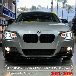 Car Front Bumper Lip Spoiler Splitter Diffuser Bodykits Tuning For BMW F20 F21 120d 120i M135i M-Sport 2012-2015 Pre-facelift
