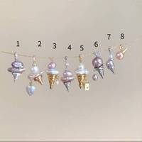 5pcs Necklace Pearl Icecream Pendant Summer Beach Jewelry Gift for Women