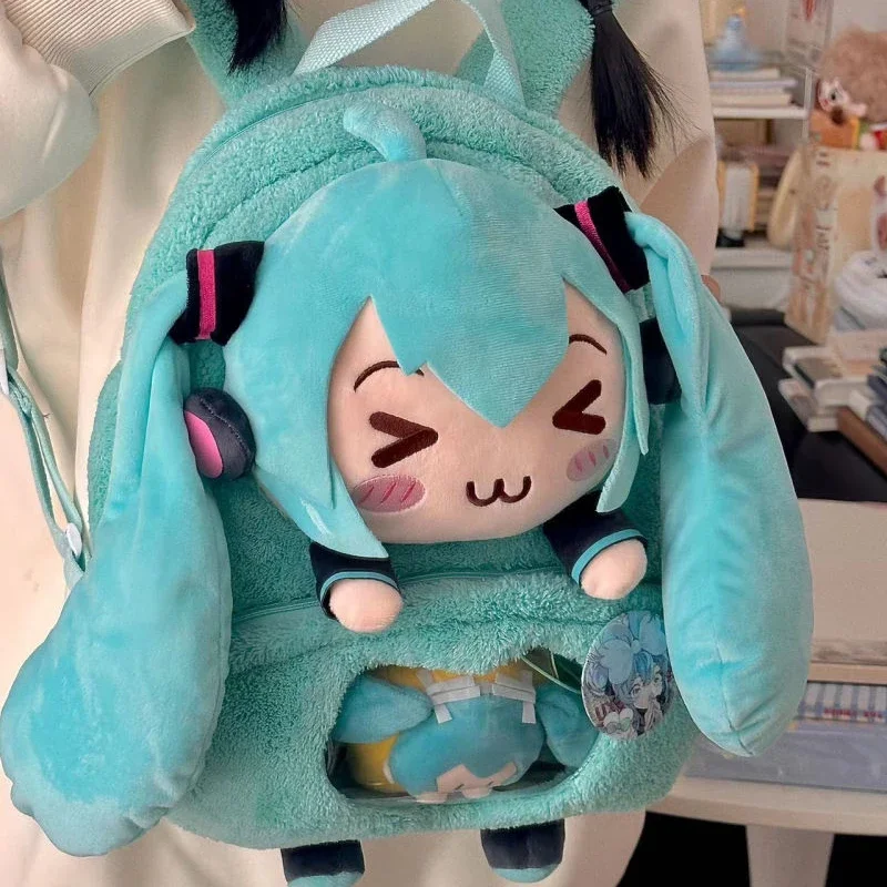 Mochila Hatsune Miku Ita para hombre y mujer, bolsa de felpa itabag de anime, Bolsa Escolar informal de viaje, cosplay, Vocaloid, novedad