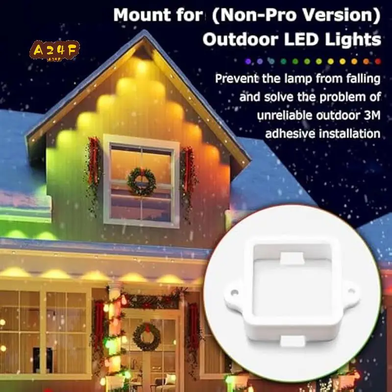 

A24F-72Pcs Light Clips For Govee Outdoor Lights,Mounting Brackets For Govee(Non-Pro Version H705)Outdoor LED Lights Extension