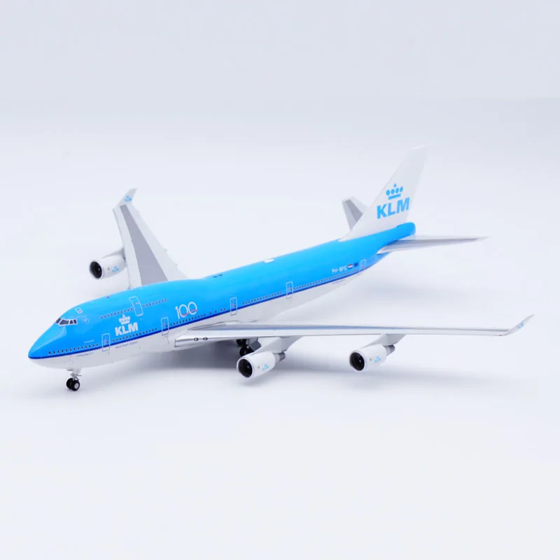 XX20345 Alloy Collectible Plane Gift JC Wings 1:200 KLM Royal Dutch Airlines Boeing B747-400 Diecast Model PH-BFG & Aviation Tag