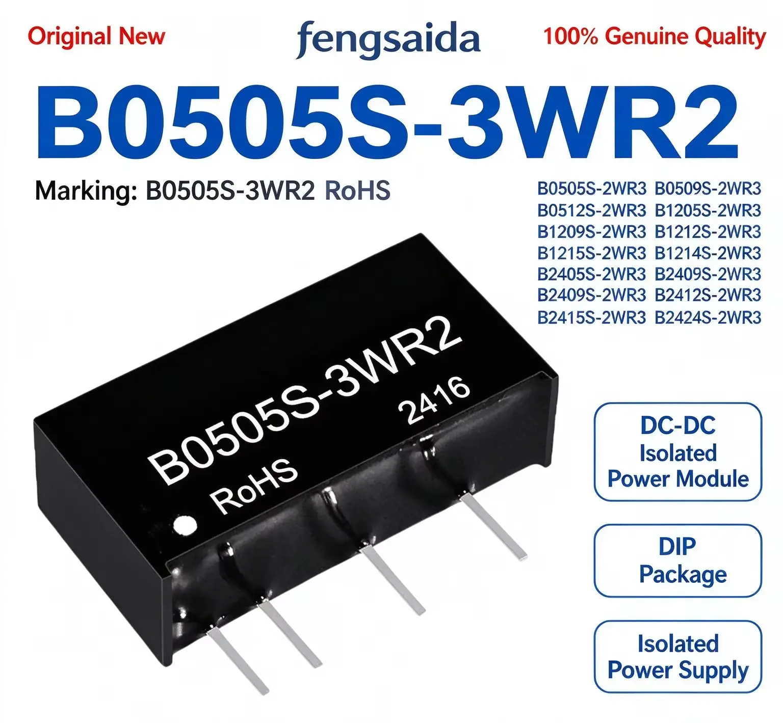 B0505S-2WR3 B0509S-2WR3 B0512S-2WR3 B1205S-2WR3, B1209S, B1212S, B1215S, B1224S-2WR3, B2405S, B2409S, B2412S, B2415S, B2424S, 2W