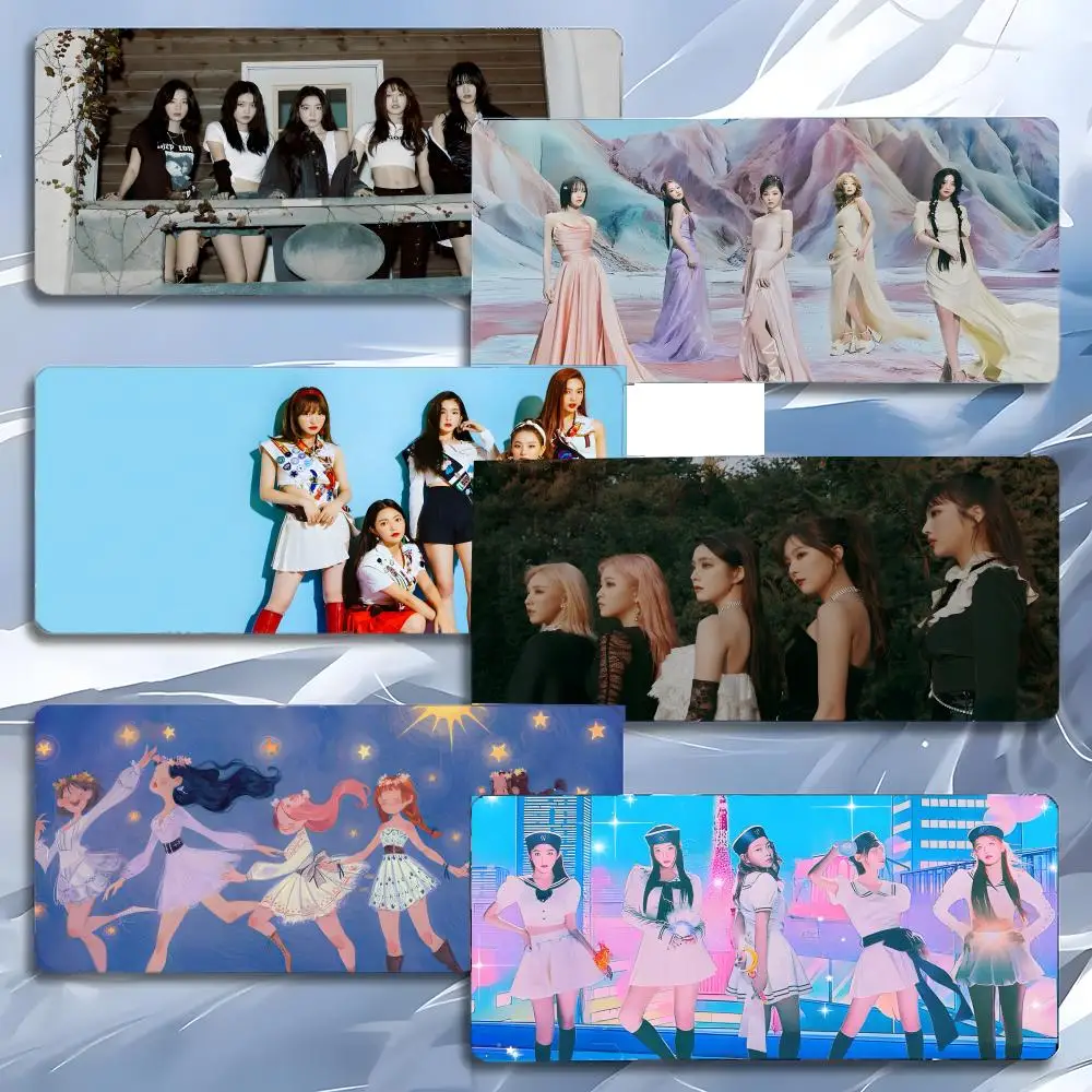 kpop girl group kpop stage R-Red Velvet Mouse Pad Mousepad Large Gaming LockEdge Thickened PC Table Desk Mat