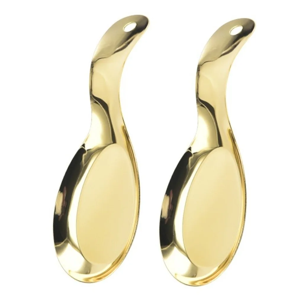 

2Pcs Stainless Steel Spoon Rest Stackable Stove Top Storage Dinner Clip Tray Heat Resistant Thickened Kitchen Utensil Holder