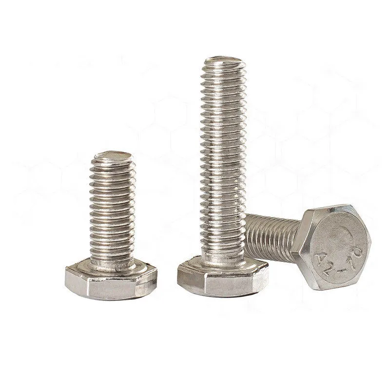 304 Stainless Steel M6 M8 M10 M12 Fine Thread Cylindrical Head Hex Hexagon Screw Bolt Pitch 0.75/1.0/1.25/1.5mm Length 10-80mm