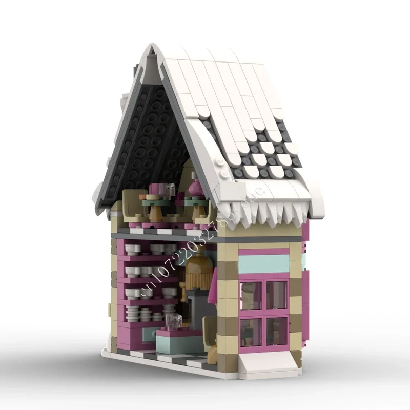 532PCS Madam Puddifoot's Tea Shop Modular MOC Creative Street View ชุดบล็อกอาคาร DIY การศึกษาประกอบของเล่นของขวัญ