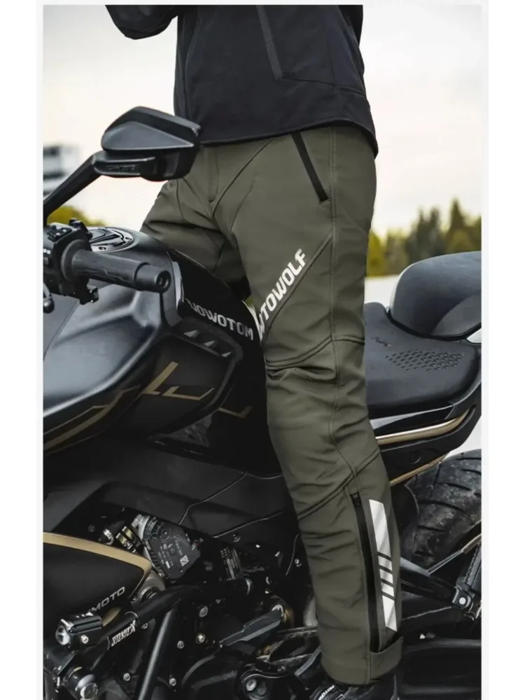 Motowolf Motorcycle Winter Electric Heating Quick Pants Release Pants Winter Warm MotoTrouser Windproof Waterproof with CE Prot