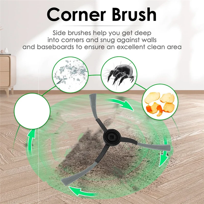 

Replacement For Viomi Alpha 2 Pro / V5 Pro / V-RVCLM27B / V-RVCLM40B Vacuum Cleaner Main Side Brush Filter Mop-ABAJ