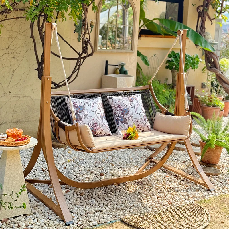 

Furniture swing outdoor courtyard garden balcony chair double hammock household outdoor Internet celebrity swing chair