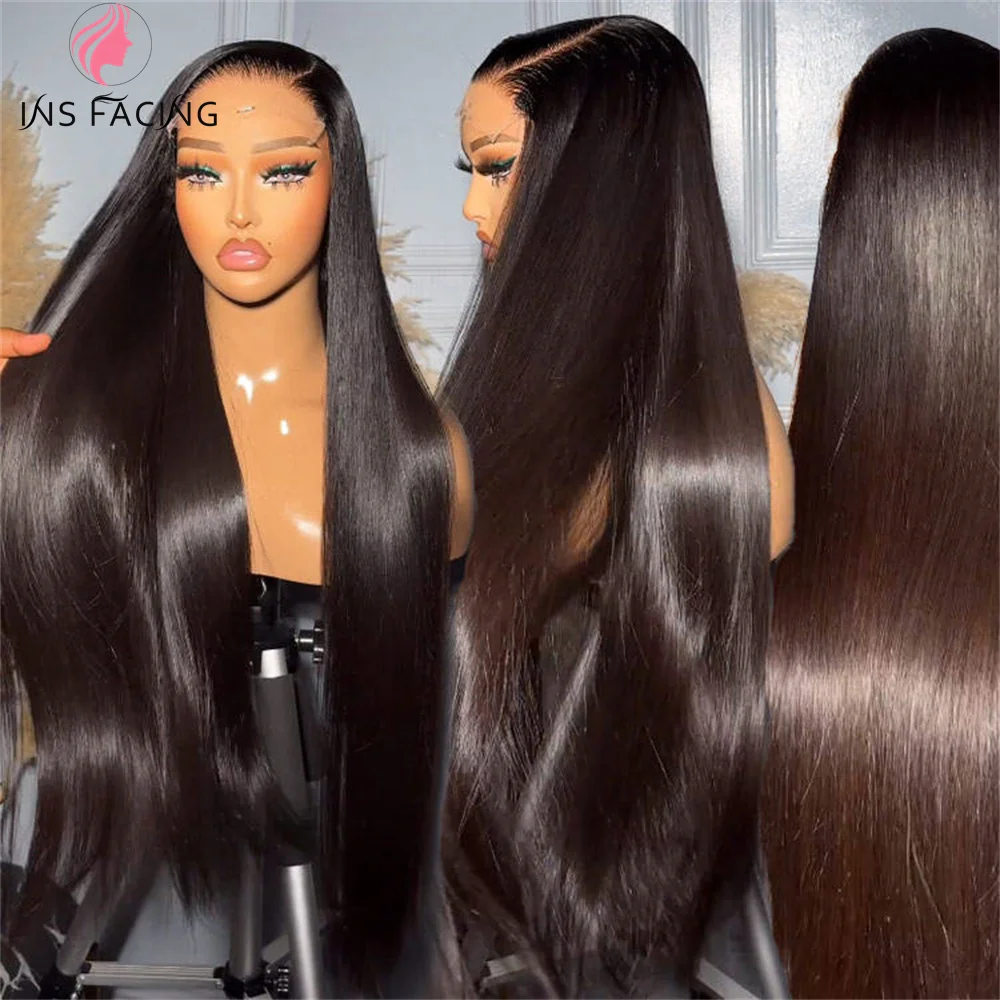 

INS FACING Raw Indian Hair Glueless Full transparent Lace Frontal Wigs,Raw Vietnamese Hair Cuticle Aligned Human Hair Wigs