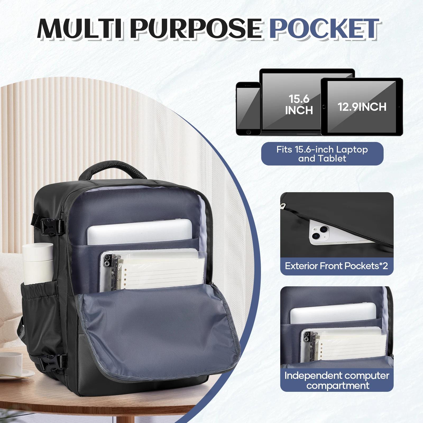 Ryanair 40x30x20 Travel Backpack Wizzair Cabin Airplane Suitcases Cabin Hand Luggag Bags  Waterproof Backpack Laptop Packbag