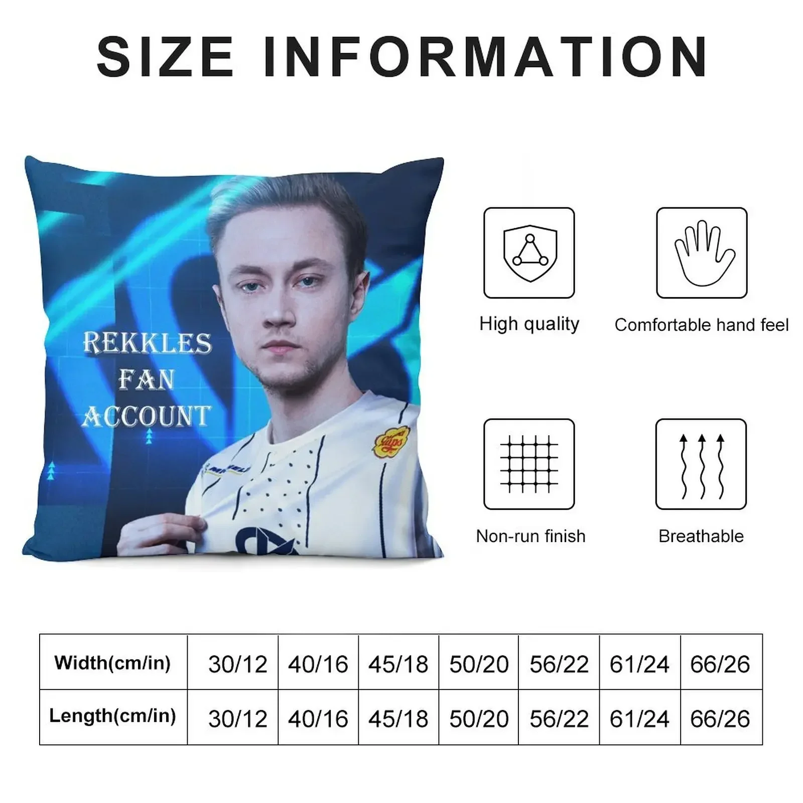 Rekkles fan account Throw Pillow Cushions For Children Pillowcases For Pillows Cusions Cover Ornamental Pillow pillow