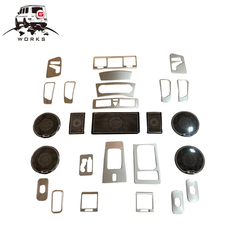 W463 2006-2011year car G Class upgrade interior trims kit G500 G63 metal interior trim cover auto parts