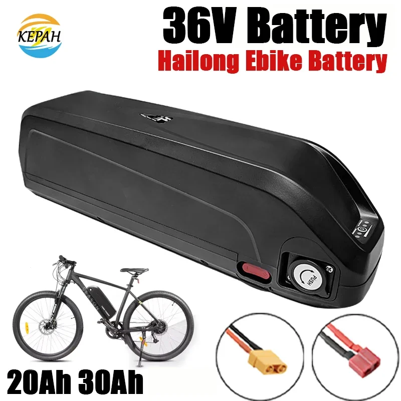 Electric Bicycle Battery Hailong 18650 Battery Pack 52V 48V 36V 20Ah 30Ah Power Lithium Electric Bicycle Battery1500W 1000W 500W