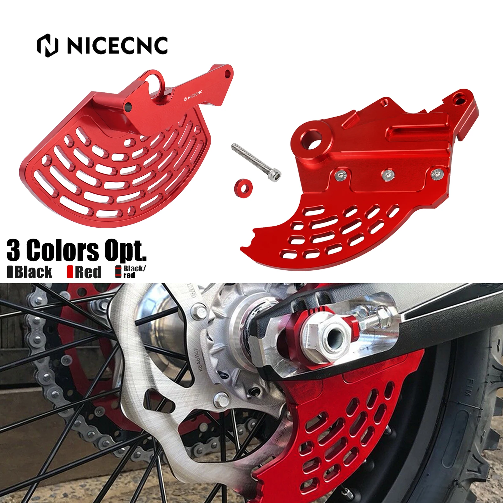 

NICECNC For Beta RR 300 RR250 2013-2024 RR 125 200 2019-2024 RRS 350 390 430 500 2015-2024 Front Rear Brake Disc Guard Protector