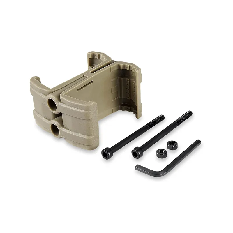 20mm Accessories Tactical Clip Rifle Dual Parallel Magazine Connector For AR15 M4 Airsoft Mag Parallel Connector Clamp