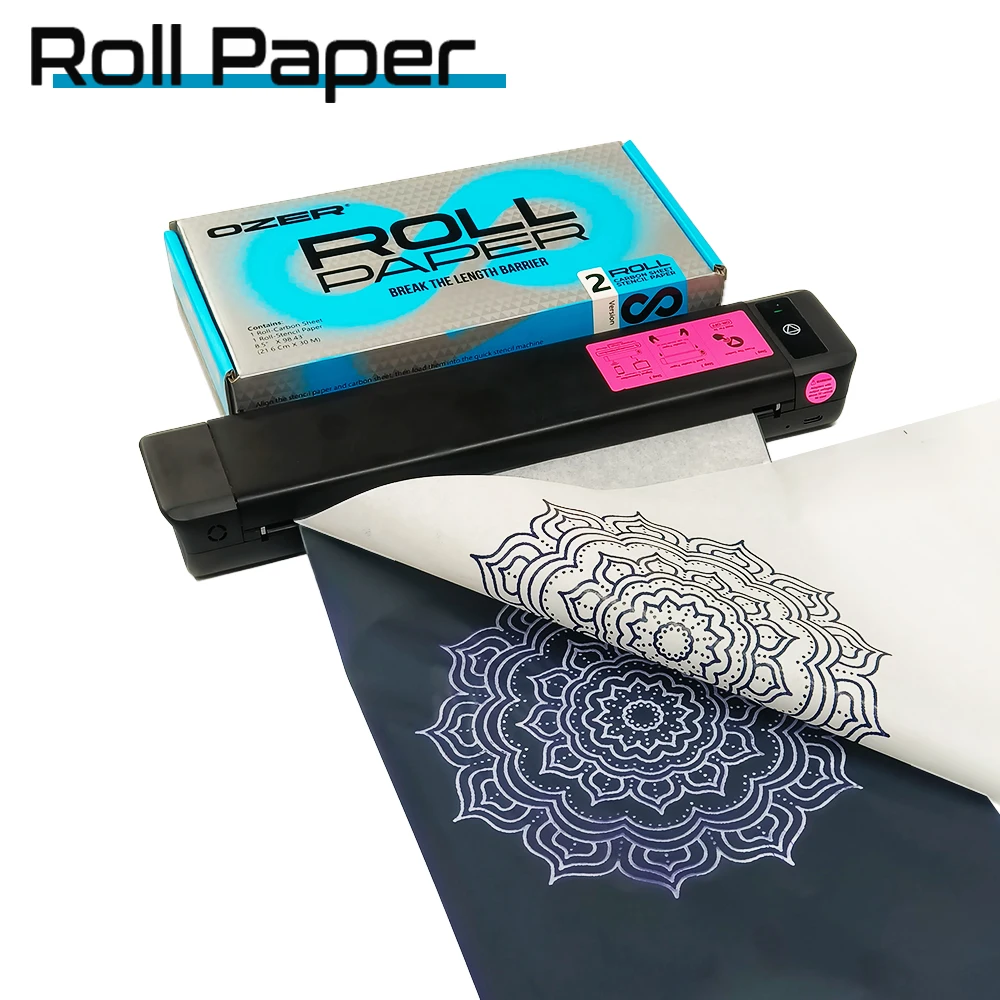OZER Tattoo Transferpapier, Rollpapier, Thermokopierer, Vorlage, Papier für Thermodrucker, Tattoo-Papier für Tattoo-Zubehör – Detail 18