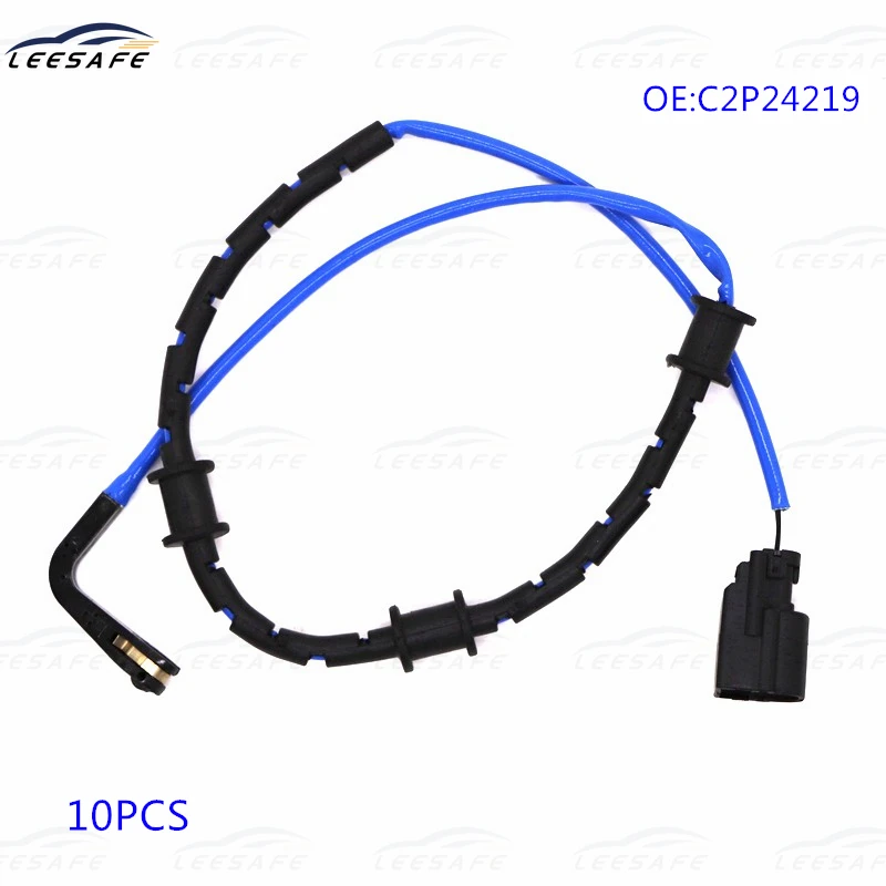 10PCS Rear Brake Pad Sensor C2P24219 for JAGUAR XK X150 Convertible Coupe 5.0 V8 Electrical Wear Indicator OEM NO C2P24219