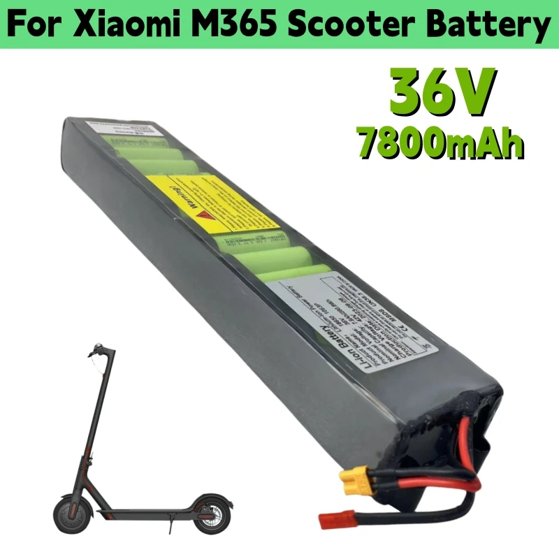 36V For Xiaomi M365 Electric Scooter Battery Pack, 7800mAh, Built-in BMS Protection, Long-Lasting Range