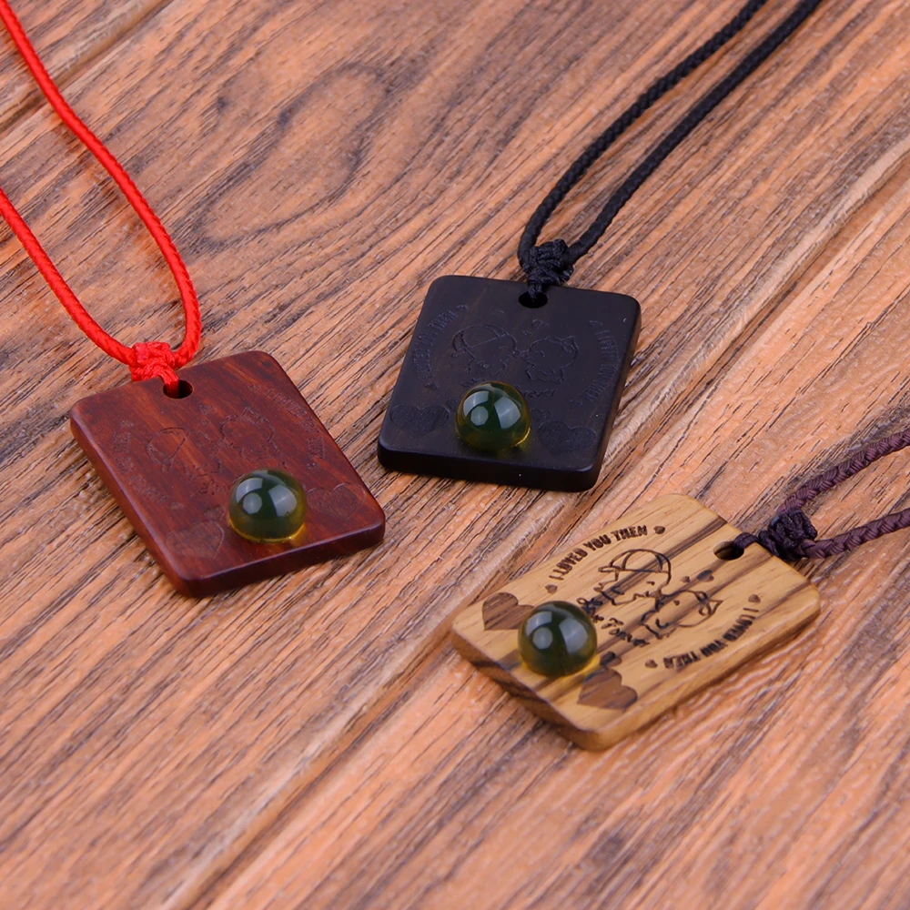 Etiqueta cuadrada de sándalo Xq azul y ámbar: graba tu leyenda y darlo al su amor eterno como regalo sagrado y romántico
