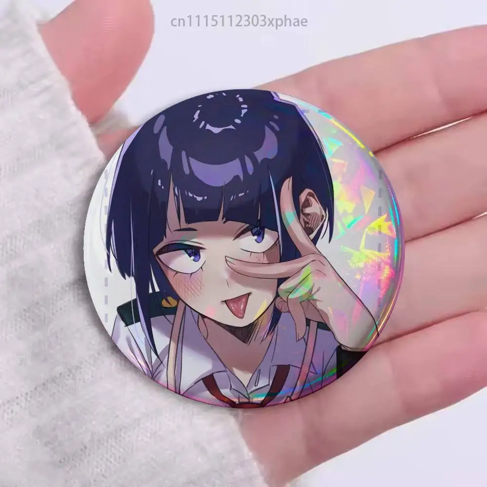 MHA Kyoka Jiro Earphone Jack Badges 25 32 44 58 75 mm Round Customizable Wholesale Fan goods Self-made fan freebies