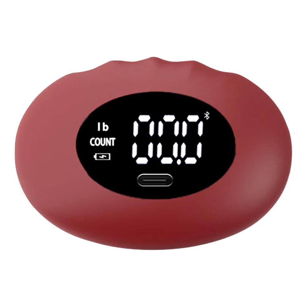 جهاز اختبار قوة القبضة، جهاز تدريب القوة الرقمي القابل لإعادة الشحن، مقياس قوة اليد من السيليكون، شاشة LED لتدريب القوة