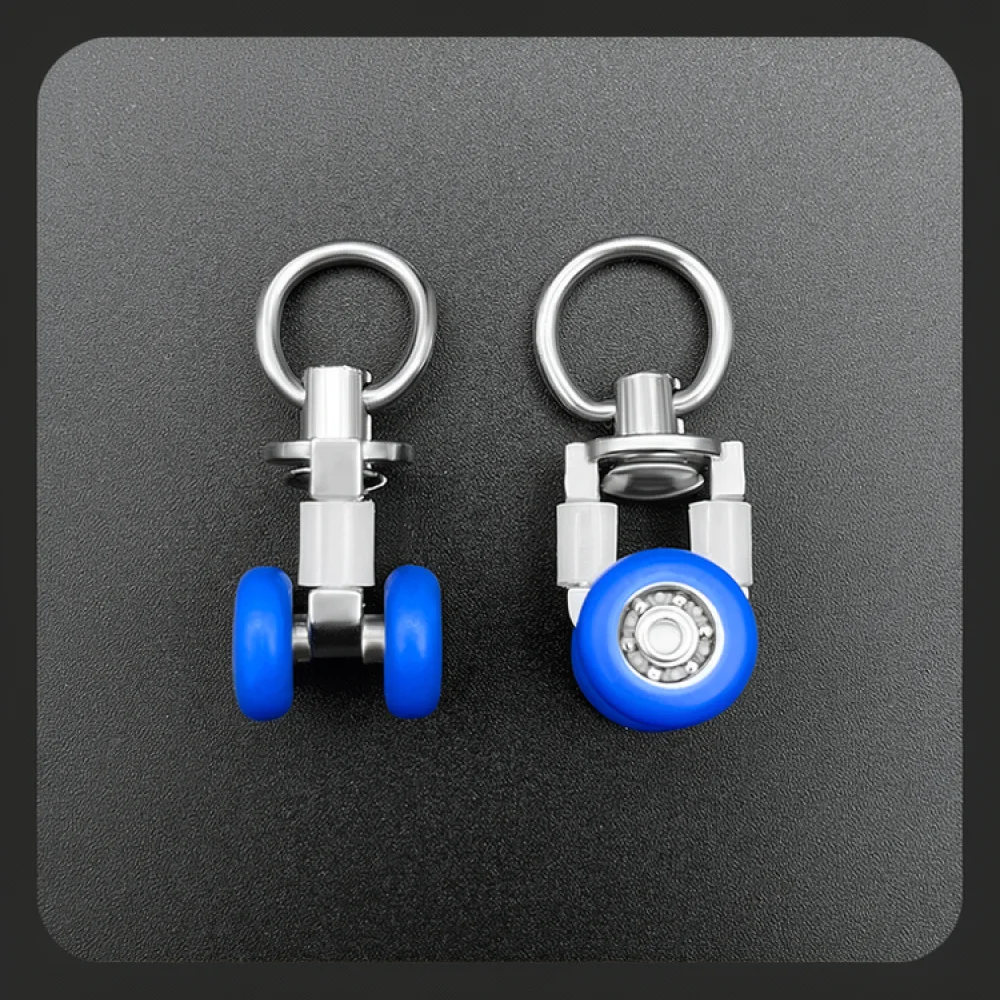 Silent Stainless Steel Curtain Roller Universal Track Glider Household Window Drapery Hardware Accessory Smooth Sliding