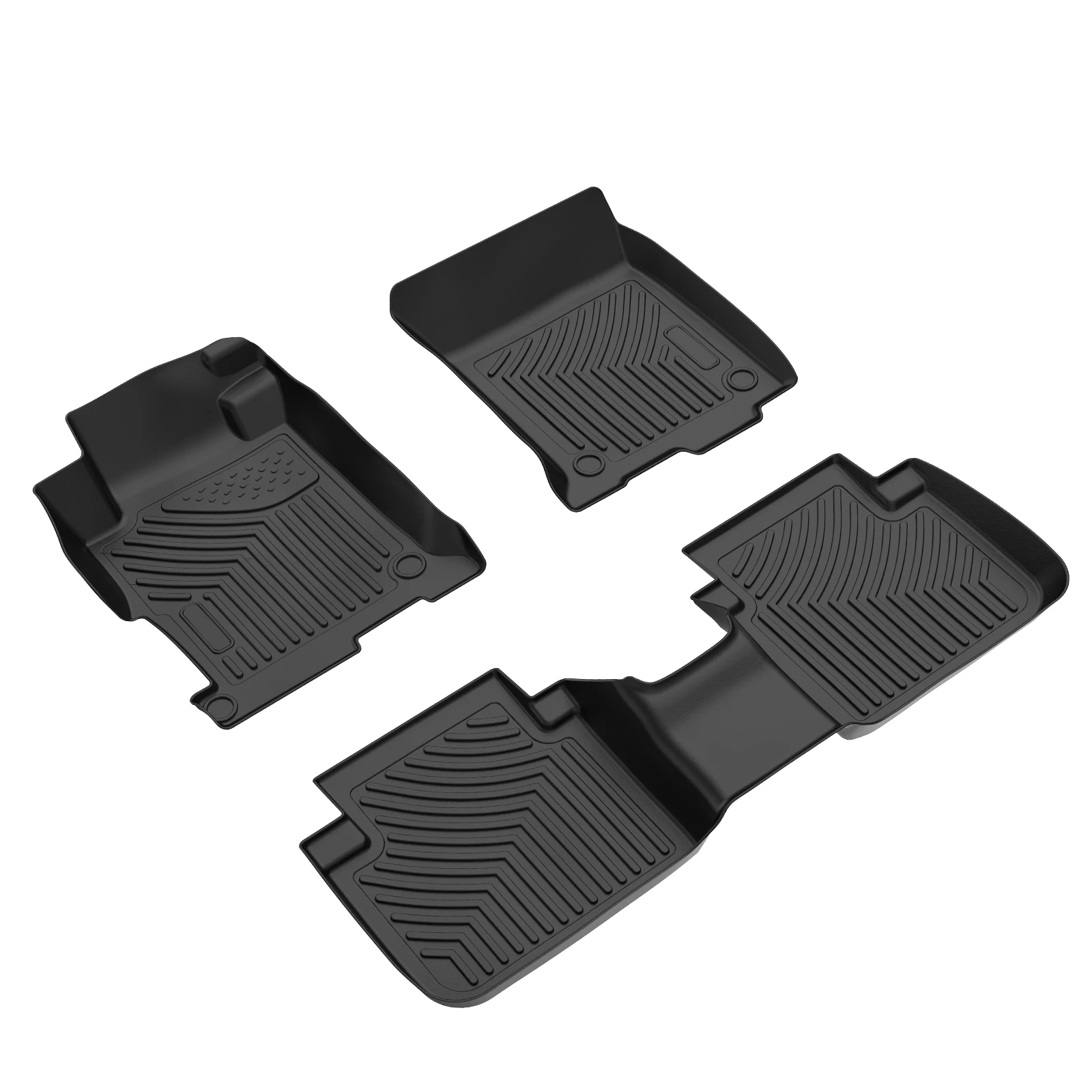 OEDRO Floor Mats liner for 2013-2017 Honda Accord Sedans Heavy Duty 3D TPE Rubber 1st & 2nd Row