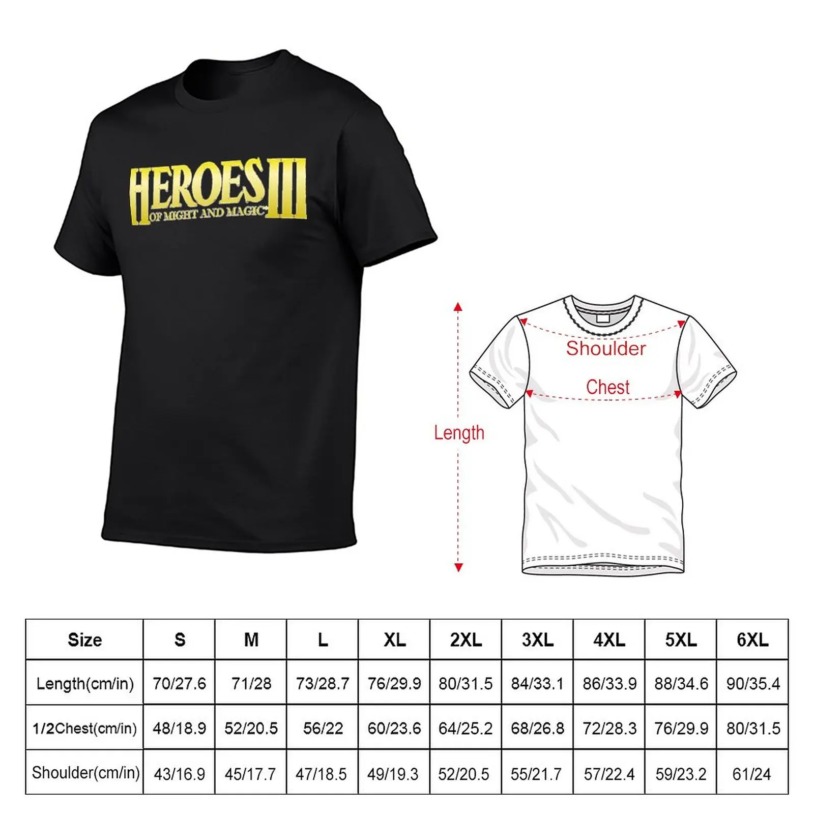 New Heroes Of Might And Magic 3 logo Essential T-Shirt summer clothes Short t-shirt vintage t shirt Men's cotton t-shirt