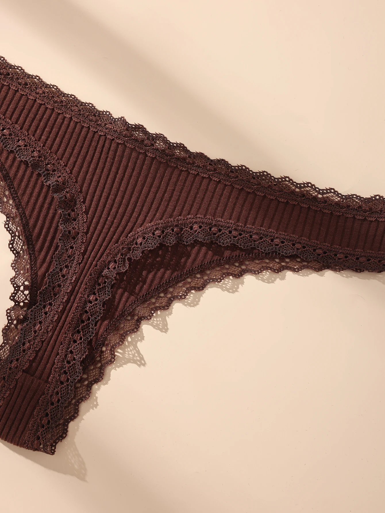 7 ks/sada dámských tanga, sexy bavlněné krajkové spodní prádlo, tanga, pevné, s T-zadkem, měkké kalhotky, tangá, dámské spodní prádlo, velikost S-XL - náhled 5