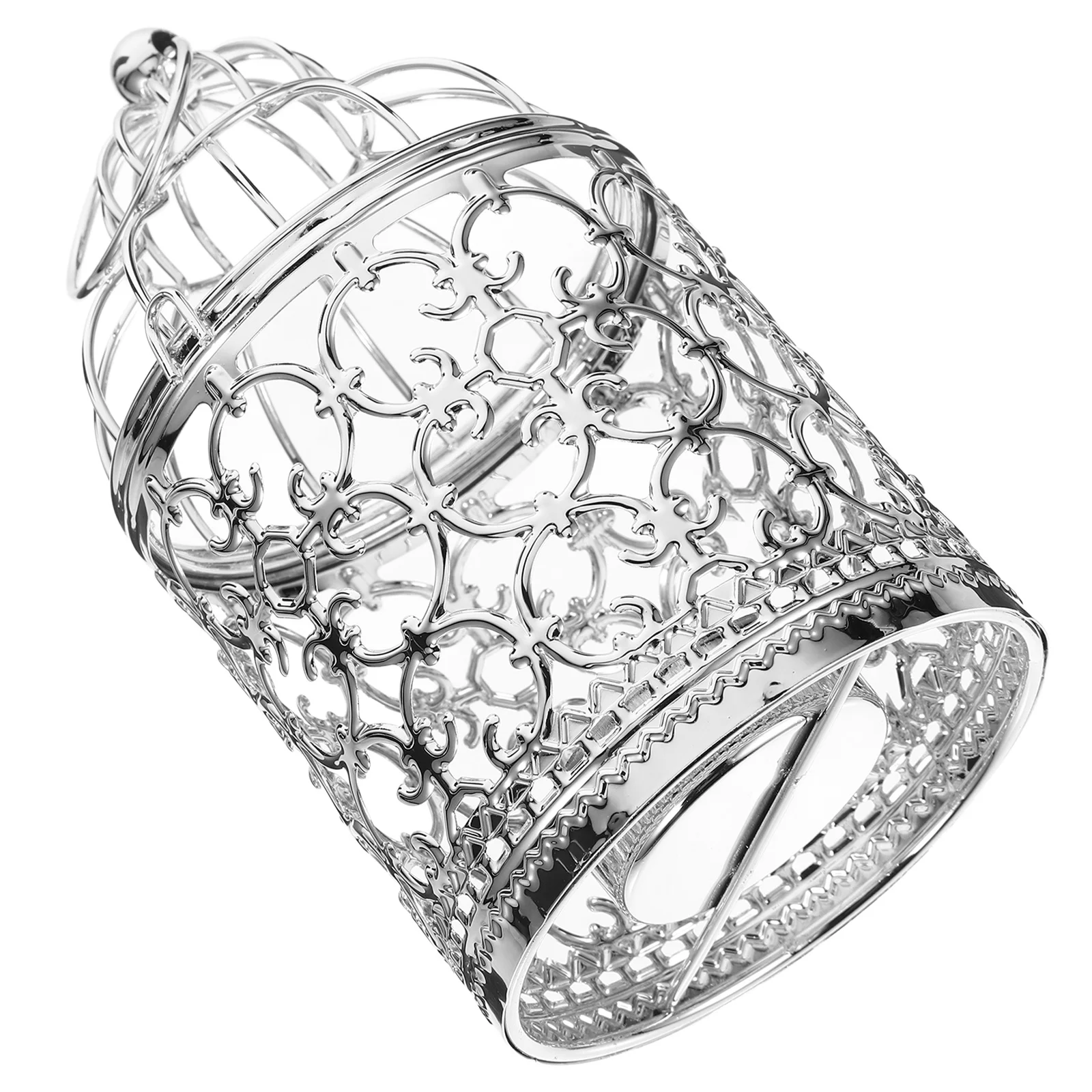 

Elegant Iron Birdcage Holder Decorative Metal Cage Candlestick Wedding Party Table Centerpiece Birdcage Holder