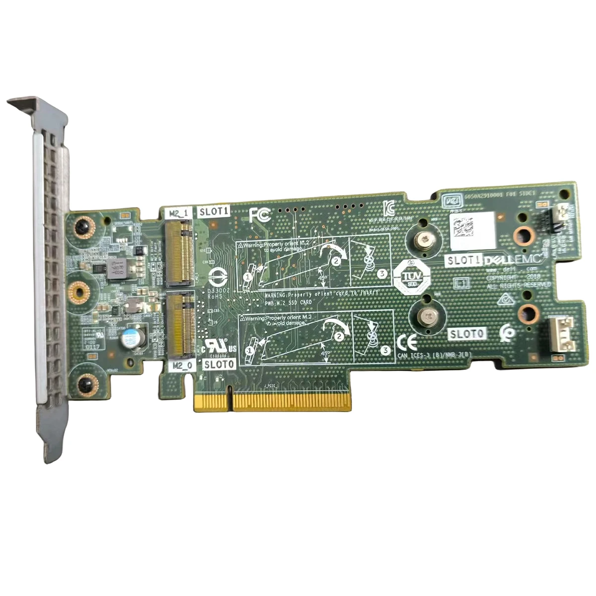 تقريبا جديد Dell BOSS-S1 التمهيد تحسين التخزين عالية الشخصي المزدوج M.2 بطاقة محول M7W47 0M7W47 61F54 061F54 7HYY4 07HYY4 #1