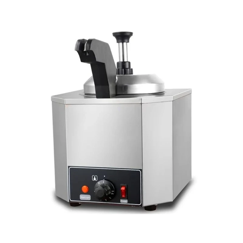 2026 Food-grade Stainless Steel Electric Tortilla Chip and Cheese Heater with Pump, Can Melt Hot Chocolate