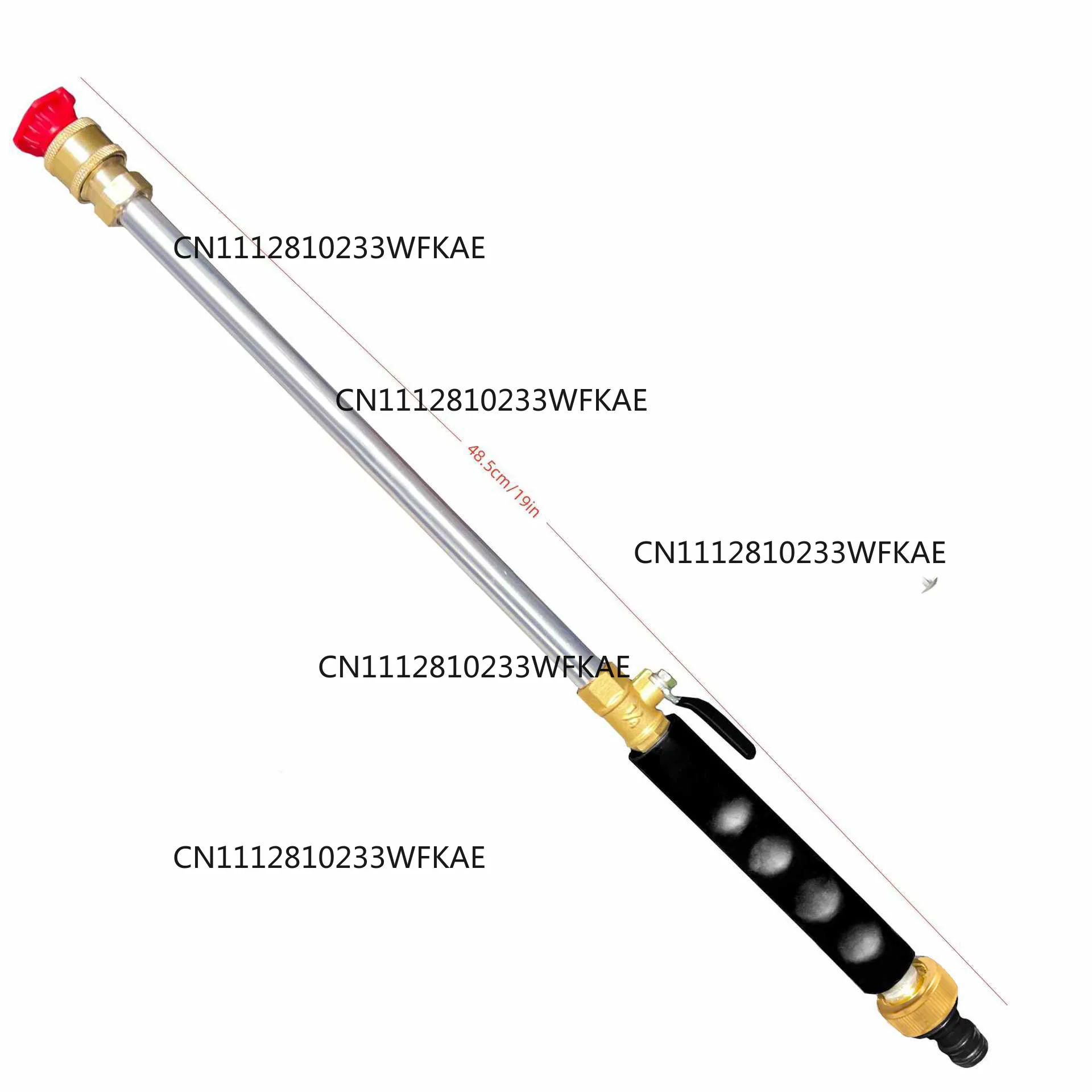 High pressure cleaning truck water gun 2 nozzle, new TV long pole watering flower garden irrigation