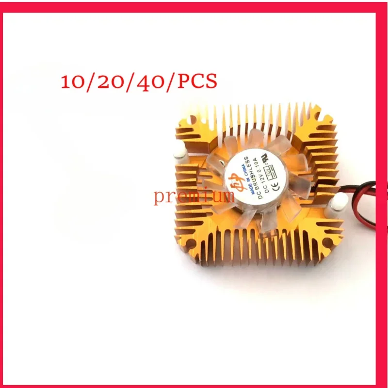 Batch copper 12V 55mm 2pin aluminum cooling fan heatsink cooler VGA CPU A8